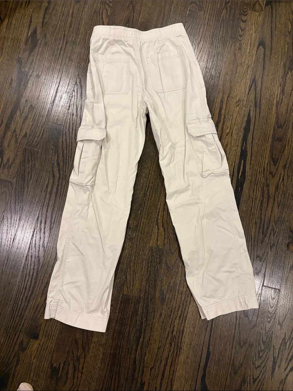 Ladies Cargo Pants in Light Beige - Classic Utility Style by Abercrombie